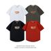 American printed short t-shirt for men women, summer trendy brand, loose and casual versatile couple, half sleeved pure_viptrois.com