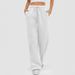 Fall New Unisex Multi-Pocket Loose Fit Sweatpants With Drawstring Waist Wide Leg Design_viptrois.com