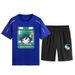 Men's Genshin Quick-Drying Sports Suit Men's Short-Sleeved T-Shirt Shorts _viptrois.com