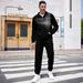 2025 New Cross-border Autumn And Winter Hot Sale European And American Men's Casual Suit Long-sleeved Jacquard Line Diagram 3D Pattern Suit_viptrois.com