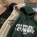 Vintage-Inspired Fleece Hoodie For Men – Oversized Unisex Pullover With Retro Letter Print (M-5XL)_viptrois.com