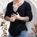 Men's Clothing Spring Autumn Pullover Knit Sweater V-neck Wool Thin Base Shirt SY0064_viptrois.com