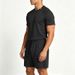 Men's Clothing Men's Summer Casual Suit Youth Loose Fit Sweat Wicking Breathable Sports Short Sleeved Shirt And Shorts Set_viptrois.com