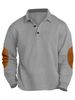 Men's Clothing Spring And Autumn Long Sleeved Lapel Polo Shirt Sweater T Shirt Bottom_viptrois.com