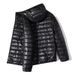 Men's Slim-Fit Stand Collar Lightweight Puffer Jacket – Poly-Cotton Blend, 6 Versatile Colors ( Side Pockets, Wrinkle-Resistant)_viptrois.com