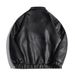 Men's Pu Leather Padded Jacket High Quality_viptrois.com