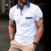 Men's Clothing Men's Short Sleeved Color Matching Pocket Summer Lapel Men's Polo Shirt Sports Polo Shirt Top_viptrois.com