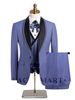 Men's Clothing Wedding Suit Groomsmen Three Piece Suit_viptrois.com