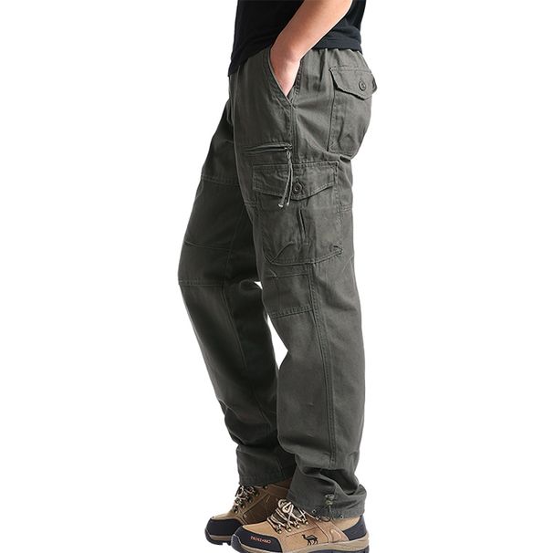2025 Men's New Overalls Loose Straight Multi-pocket Casual Pants Outdoor Training Sport Camouflage Tactical Pants Cotton Comfort_viptrois.com