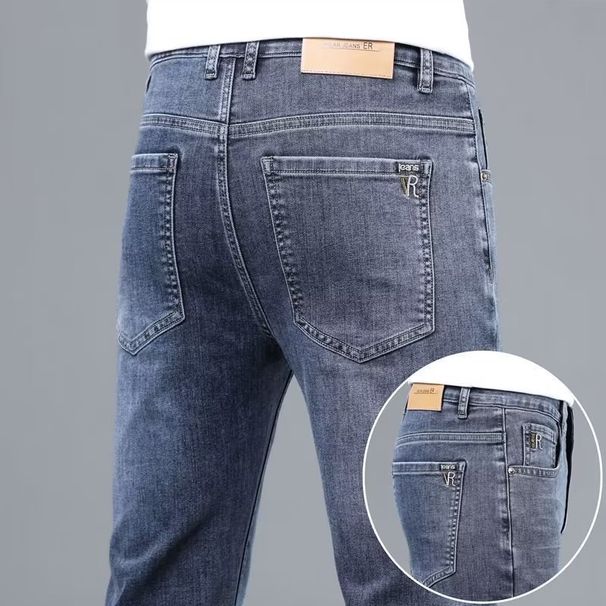 Men's Clothing High End Jeans Summer Thin Slim Straight Pants Spring And Autumn Casual Pants_viptrois.com