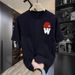 Men's Clothing Short Sleeved Ins Pure Cotton Summer New Men's Printed T Shirt Trendy Men And Women All Match Round Neck T Shirt Men_viptrois.com