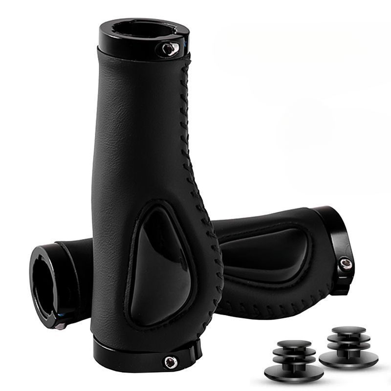 Bicycle Liquid Silicone Shock Absorption Comfortable Mountain Bike Auxiliary Locking Grip Handlebar Grips_viptrois.com