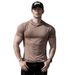 Men's Clothing Quick Dry Sports T-Shirt Hooded Slim Fit With Quick Drying Short Sleeves For Muscle Training Running Basketball And Fitness Summer_viptrois.com
