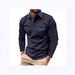 Pulse 2025 Spring Autumn New European And American Cross-Border With Pocket Men's Turn-Down Collar Long Sleeve Polo_viptrois.com