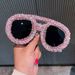 European And American Large Frame Double Beam Sunglasses For Women With Diamonds Personality Fashion Party Style Catwalk Sunglasses Cross Border_viptrois.com