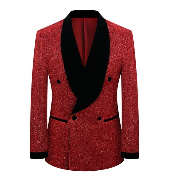 Men's Clothing stage clothes for men, European and American large size suit jackets, wedding dresses, host suits, performing arts costumes_viptrois.com