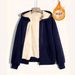 Cozy Fleece Hooded Jacket For Women – Stylish Winter Pullover With 3D Embroidery (Casual & Elegant)_viptrois.com