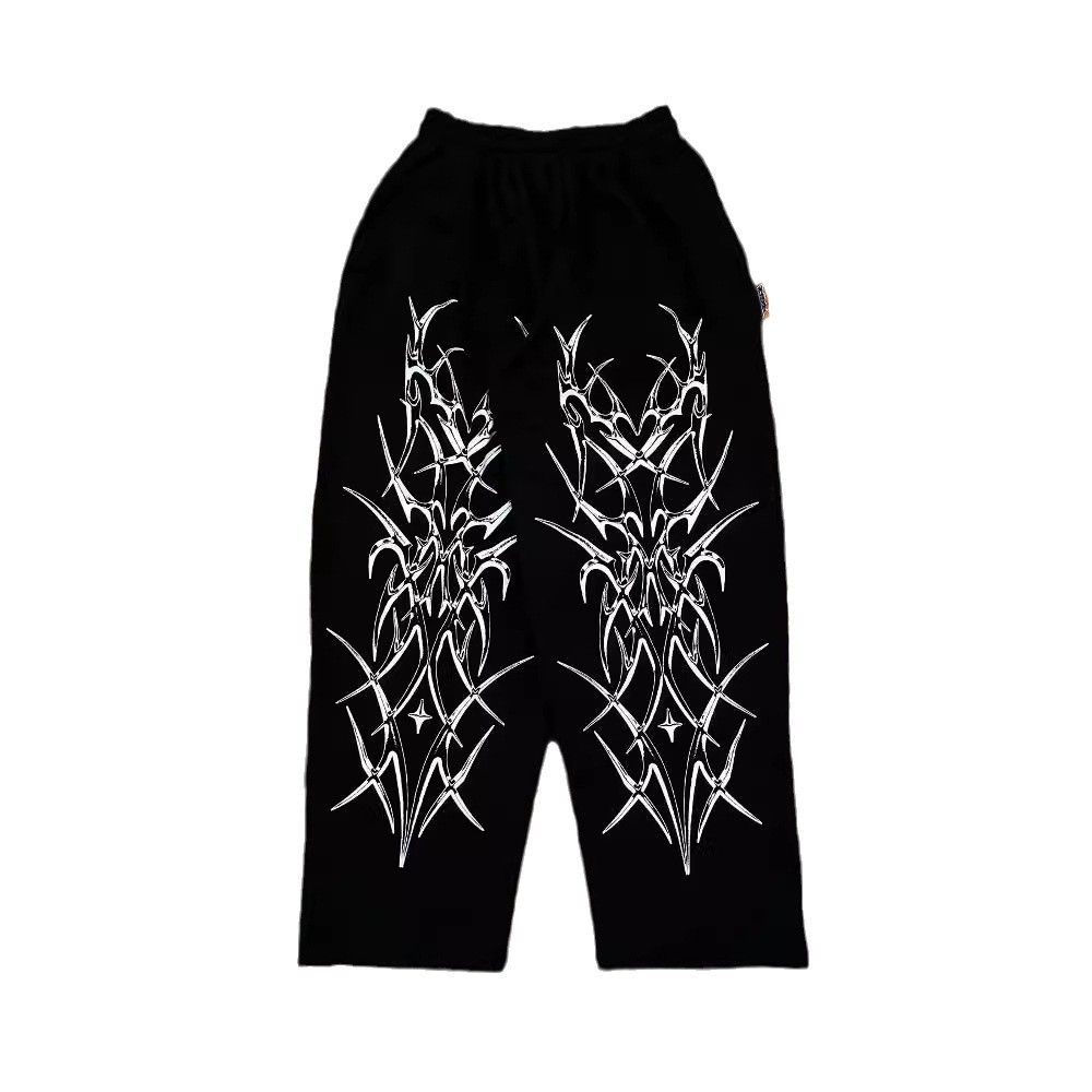 Men's Clothing American Street Fashion 3D Three Dimensional Printing Loose Fit Unisex Casual Cool Trousers_viptrois.com