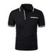 New Men's Short Sleeve Polo Shirts Solid Color Casual T-shirt Summer Trendy Breathable Loose Basic Splice Top Pockets Men Shirts_viptrois.com