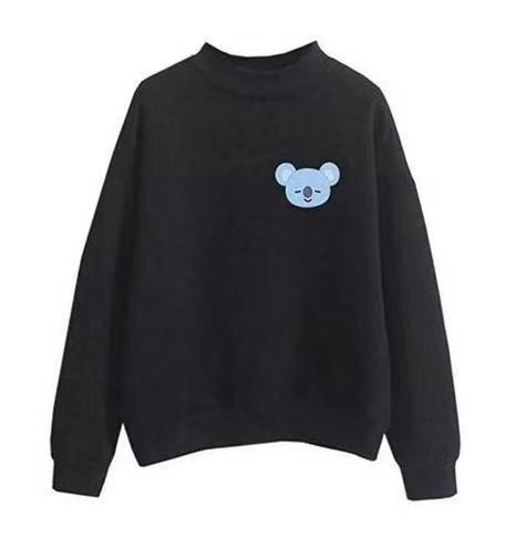 Autumn And Winter New Style Mid-Neck Candy Color Couple Outfit Wandering Child Casual Personality Sweatshirt_viptrois.com