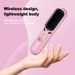 Wieless Staightening Comb Lazy Pink Staight And Cul Dual-use Non-damaging Potable USB Rechageable Hai_viptrois.com