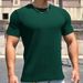 Men's Snake Print Fitness T-Shirt - Breathable Polyester Round Neck Tee For Gym & Streetwear (White/Grey/Khaki/Black/Blue/Matcha, M-3XL)_viptrois.com