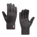 Pulse Winter Warm Touchscreen Fleece Lined Thick Knitted Cycling Cold-Proof Men's Five-Finger Wool Gloves Cross-Border_viptrois.com