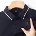 High Qualiy Middle-Aged Ice Silk Shor Sleeved T-Shir For Men's Summer 2024 New Lapel Dad Oufi Solid Color Polo_viptrois.com