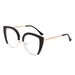 Women's Glasses Cat Eye Half Frame Large Frame Flat Glasses Anti Blue Light New Glasses Frame Ins Retro Trend Glasses Frame_viptrois.com