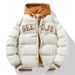 Winter New Men, Youth Windproof Warm Coat, Trendy Casual Two-Piece Top, Cotton Padded Jacket For Men_viptrois.com