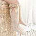 New Summer Baby Knee High Socks Kids Girls Bow Long Sock Soft Cotton Mesh Breathable Children Hollow Out Socken For 0-7Years_viptrois.com