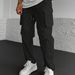 Men's Clothing Overalls Pocket Drape Straight Pants_viptrois.com