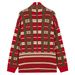 Loom Cross-Border Men's Clothing European And American Fashion Classic Plaid Jacquard Sweater Autumn Winter Long Sleeve_viptrois.com