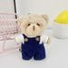 Cute And Well Behaved Bear Pendant Cartoon Cheese Bear Keychain Plush Doll Girl Bag Pendant_viptrois.com