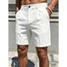 Men's Clothing Men's Summer Solid Color Casual Shorts Quick Drying Slim Fit Business Five Point Pants For Formal & Casual_viptrois.com