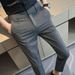 Pulse Men's Suit Pants Spring Autumn Formal New Business European American Slim Fit Solid Color Casual Trousers Wholesale_viptrois.com