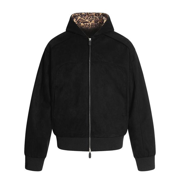 Vibe Trendy High Street Cardigan Hooded Sweatshirt Men's Spring And Autumn Design Double Zipper Loose Jacket Coat_viptrois.com