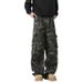 Urban Camouflage Cargo Pants For Men & Women - Military Style Workwear Jeans With Multi-Pockets & Distressed Wash_viptrois.com