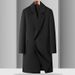 British-Style Wool Blend Coat For Men – Mid-Length Single-Breasted Overcoat With Quilted Options (170-195, Olive/Charcoal/Navy/Black)_viptrois.com