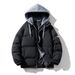 Winter Jacket For Men, Two-Piece Hooded Casual Thickened Warmth Protection Youth Stylish Fashion Cotton Coat_viptrois.com