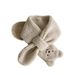 Children's scarf gloves winter cute cartoon men's and women's baby plush gloves and cashmere set_viptrois.com