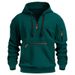 New Men's Sweater Popular Hooded Zipper Casual Fleece Sweater_viptrois.com