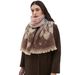 Unisex Women's neckband jacquard love scarf_viptrois.com