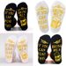 Foot letter-point glue BEER neutral mid-tube English socks_viptrois.com