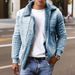 "Men's Faux Leather Jacket With Faux Fur Lining – Stylish Winter Coat For Urban Edge (Black/Slate Gray/White/Lake Blue, M-4XL)"_viptrois.com