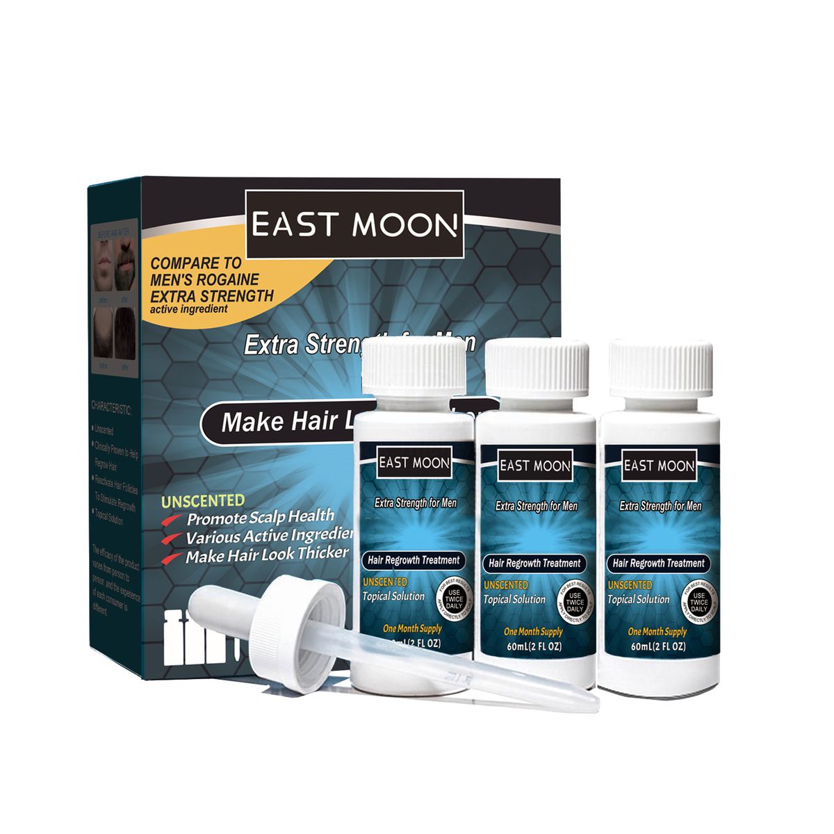 East Moon Lotion Men's Nourishing Care Anti dropping Firm Hair Dense Moisturizing essence_viptrois.com