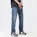 Men's Clothing Street Fashion Loose Straight Trousers Casual Design Wide Leg Pants_viptrois.com