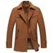 Men's Wool Blend Overcoat - Business Casual Trench Coat With Detachable Lining (Black/Navy/Wine, M-5XL)_viptrois.com
