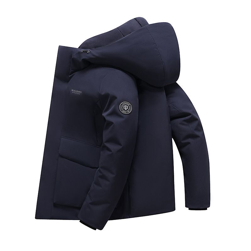 Men's Clothing Winter New Short Thickened Jacket Men's Fashion Brand Trendy Wide Lapel Hong Kong Style Couple Down Jacket Fashion_viptrois.com