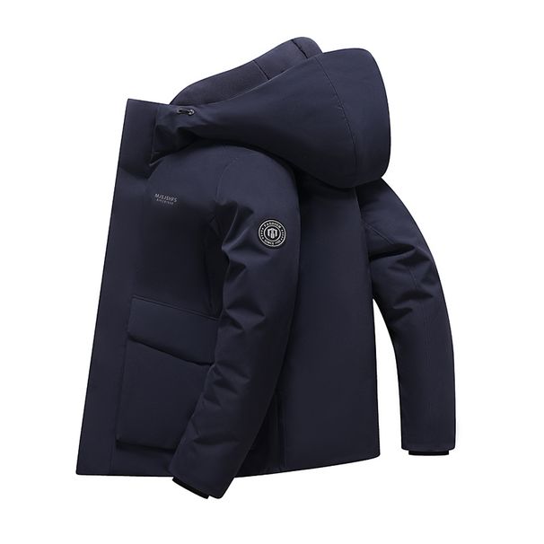 Men's Clothing Winter New Short Thickened Jacket Men's Fashion Brand Trendy Wide Lapel Hong Kong Style Couple Down Jacket Fashion_viptrois.com